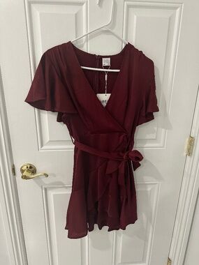 barrett mini dress Gabriette White Linen Blend Mini Dress - US 12
